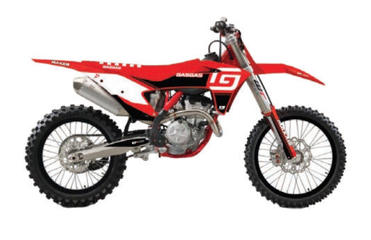 Dcor 20-65-203 2023 GasGas Racing Graphics Complete Kit - White