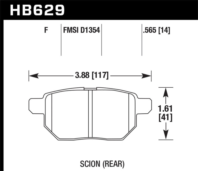 Load image into Gallery viewer, Hawk Performance HB629B.565 HAWK HPS 5.0 Brake Pad Sets
