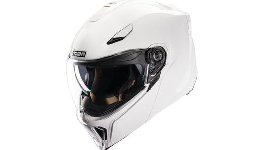Icon Threshold Solid Helmet (Medium, Gloss White)