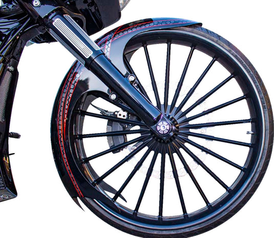 Paul Yaffe Originals TALON21-14L-B Talon Front Fender for 21in. Wheel with Black Adapter