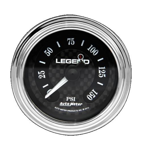 Legends 2212-0494 Fairing Mounted LED Backlit PSI Gauges - Diamond Cut - Lighted