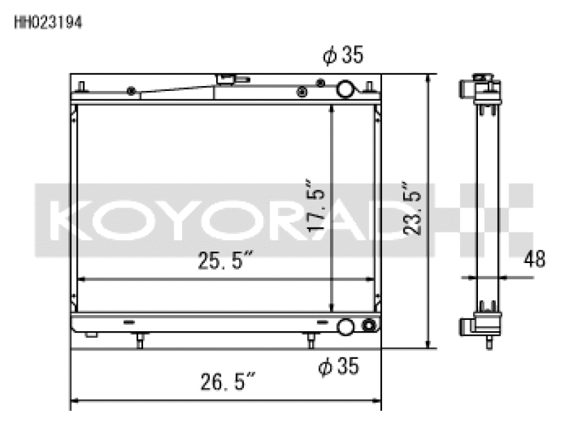 Load image into Gallery viewer, Koyo HH023194 KOY Racing Radiators

