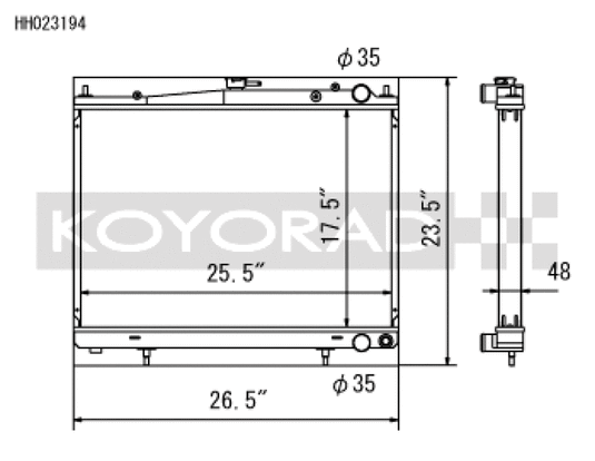 Koyo HH023194 KOY Racing Radiators