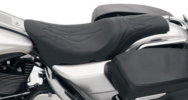 Drag Specialties 0801-0213 Predator Seat - Flame Stitch