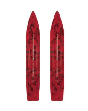 Slydog ATKSWRBLKRED Attack Skis - Swirl Black/Red