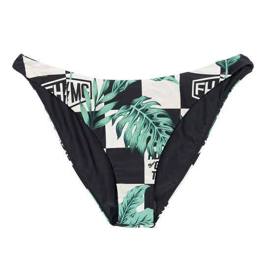 Fasthouse Poolside Womens Bikini Bottom (X-Large, Black/Off-White)