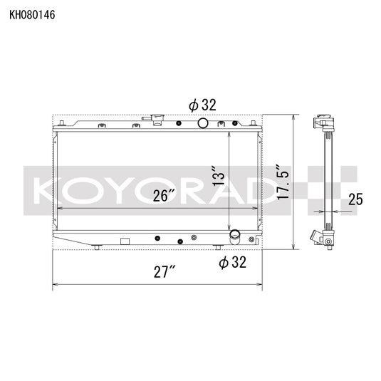 Koyo KH080146 KOY Racing Radiators