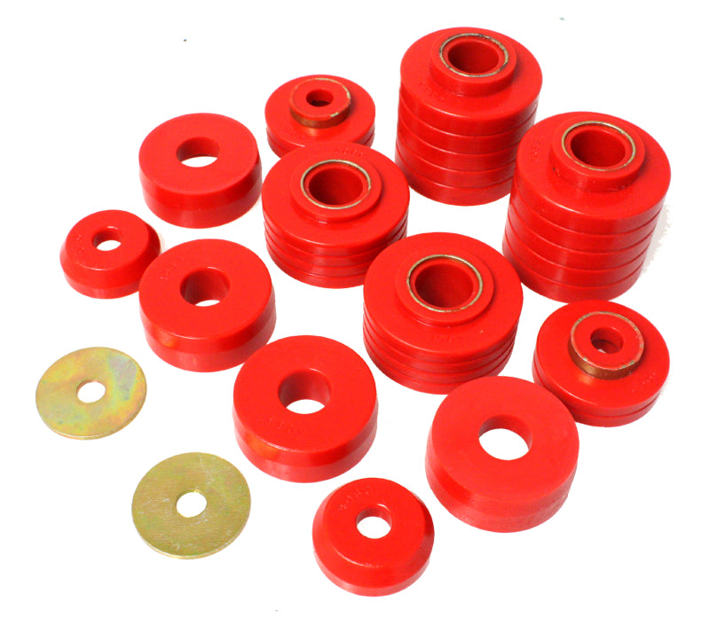 Load image into Gallery viewer, Energy Suspension 4.4107R ES Body Mounts - Red
