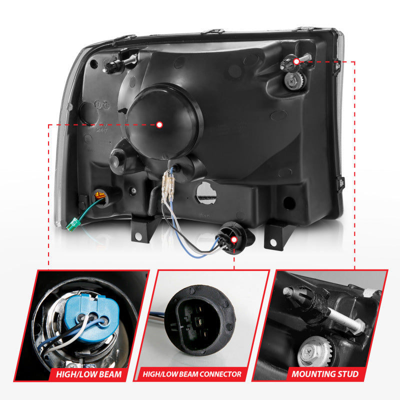 Load image into Gallery viewer, Anzo 111549 ANZ Crystal Headlights
