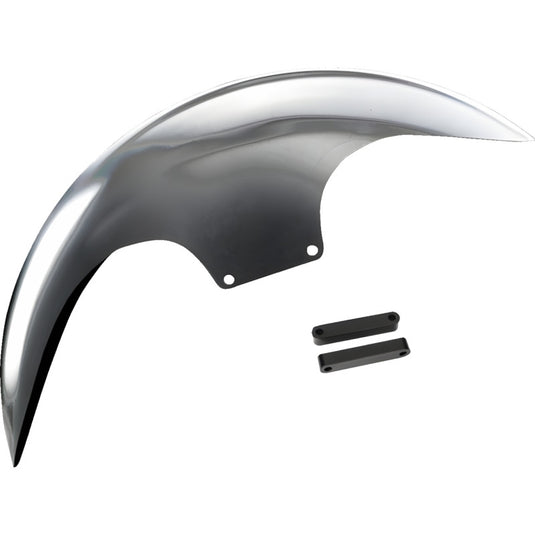 Paul Yaffe Originals PYO:CAFÉ-OEM-23CVO-B Cafe Front Fender for OEM Wheels with Black Adapters - 19in.