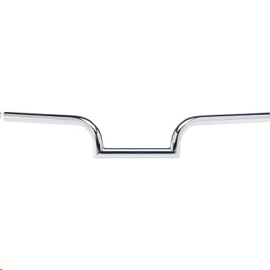 Biltwell Inc. 6013-1056 1in. Mustache Slotted Handlebar - Chrome