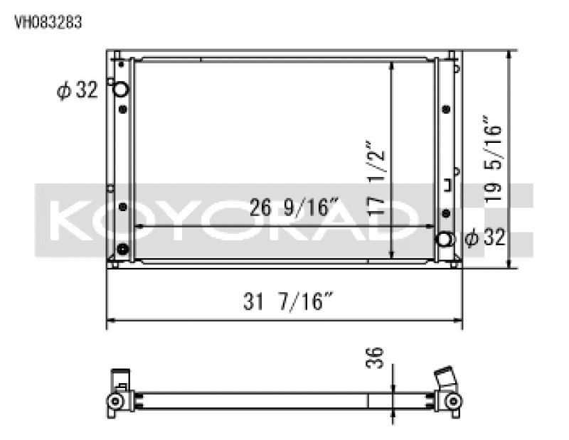 Load image into Gallery viewer, Koyo VH083283 KOY Racing Radiators
