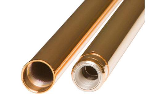 Custom Cycle 710075 43mm Gold Inverted Fork Tubes - +2in.