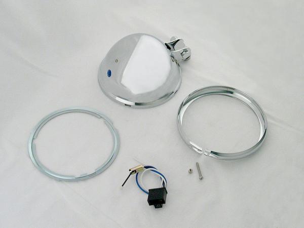 Drag Specialties DS-280099 Bottom-Mount Headlight Shell Only with Trim Ring