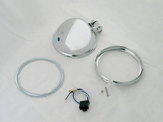 Drag Specialties DS-280099 Bottom-Mount Headlight Shell Only with Trim Ring