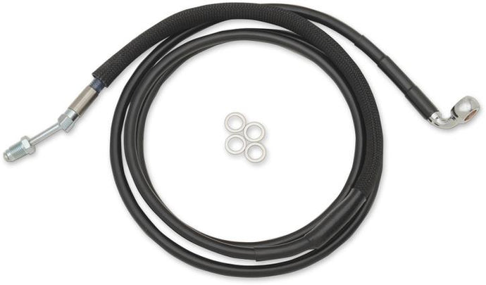 Drag Specialties 0661-0026 Black Vinyl Coated Hydraulic Clutch Line - +4in.