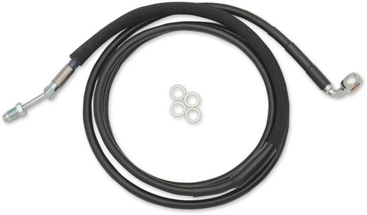 Drag Specialties 0661-0026 Black Vinyl Coated Hydraulic Clutch Line - +4in.