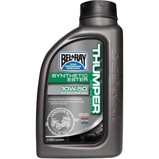 Bel-Ray 99550-B1LW Thumper Racing Works Full Synthetic Ester 4T Engine Oil - 10W50 - 1L.