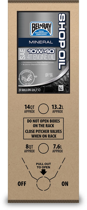 Bel-Ray 301291150033 MC-4T Mineral Oil - 20W50 - 6 Gal.