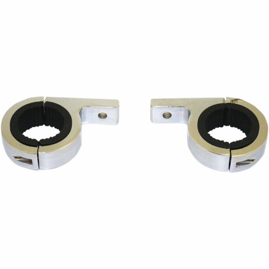 Custom Dynamics CD-125-C Tube Clamps for LED Billet Bullets - 1.25in. - Chrome