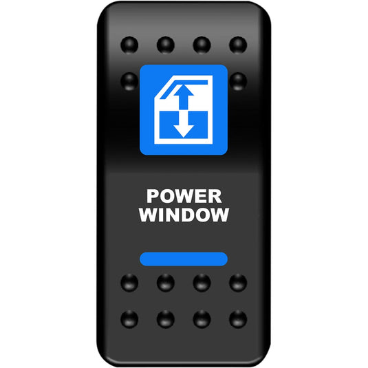 Moose Utility WIN-PWR Rocker Switch - Power Window - Blue