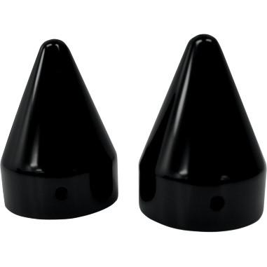 La Choppers LA-7811-00B Axle Caps - Black Spike