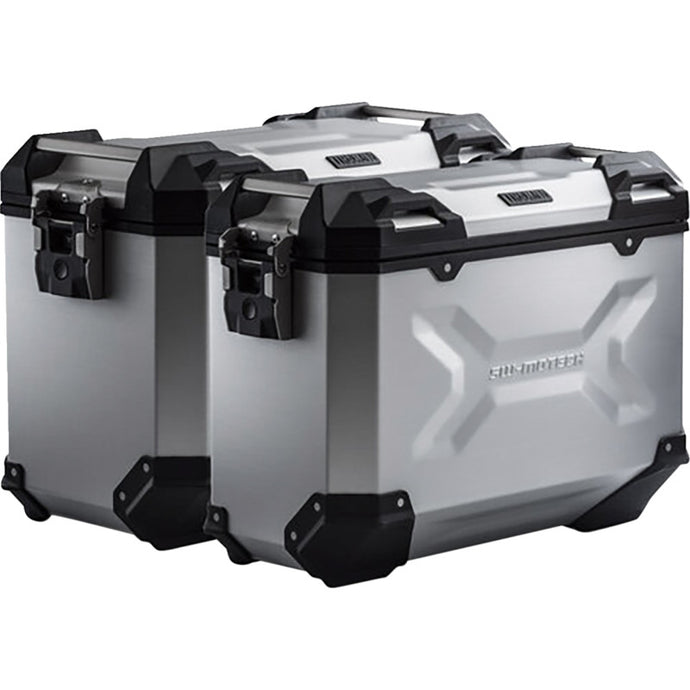 Sw-Motech KFT.07.559.70001/S TRAX ADV Side Case Set - 37/45l. - Silver