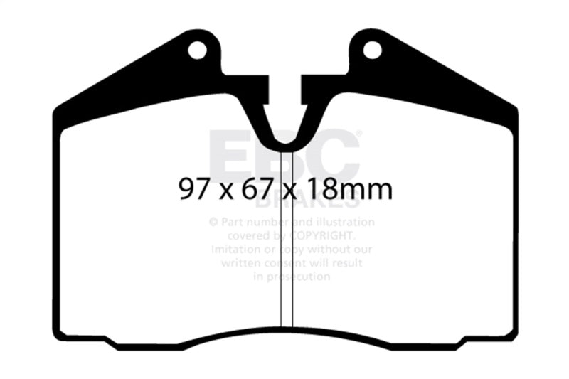 Load image into Gallery viewer, Ebc DP4612R EBC Yellowstuff Brake Pad Sets
