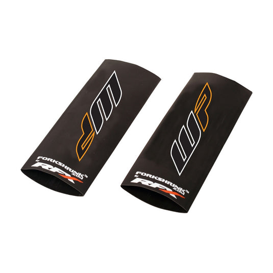 Rfx FXFG 50100 55OR Pro Series Upper Fork Guards - WP Logo - White/Orange