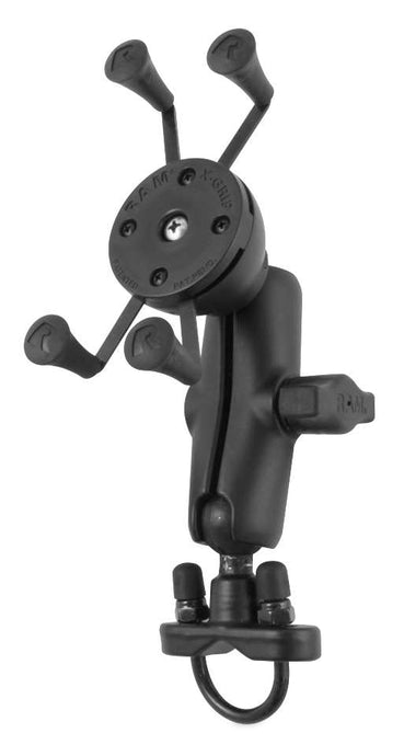 Ram Mounts RAM-B-149Z-UN10U Handlebar Rail Mount with U-Bolt Base and Universal X-Grip Large Phone Holder