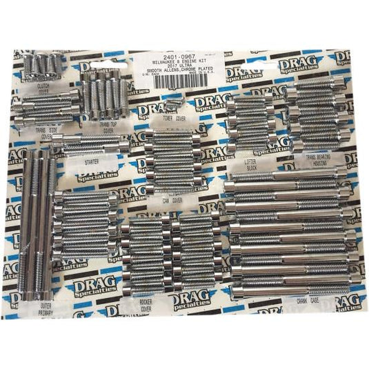 Drag Specialties 2401-0966 Knurled M-Eight Engine Bolt Kit