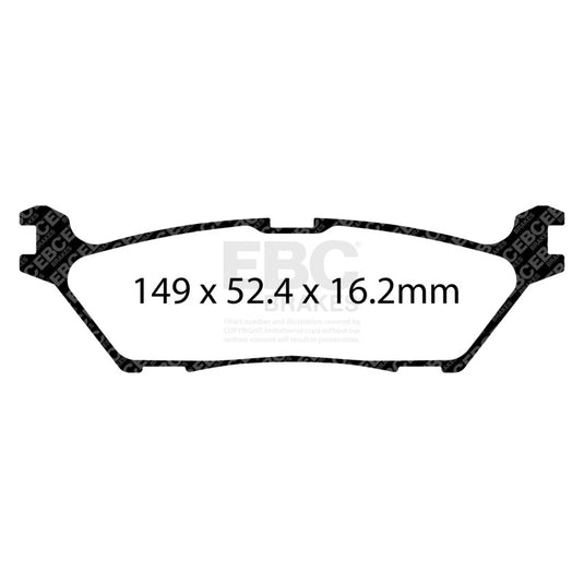Ebc DP63142 EBC Greenstuff Brake Pad Sets