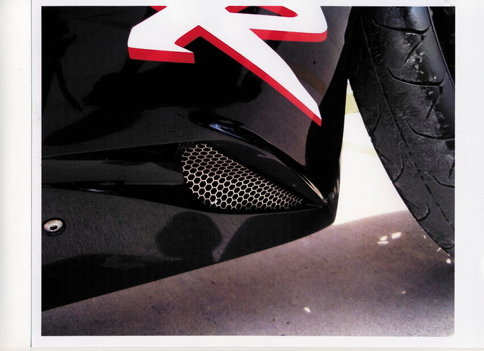 Helix Racing Products 005-1803 Radiator Guard, Oil Cooler Guard, Fairing Vent Mesh - Honeycomb