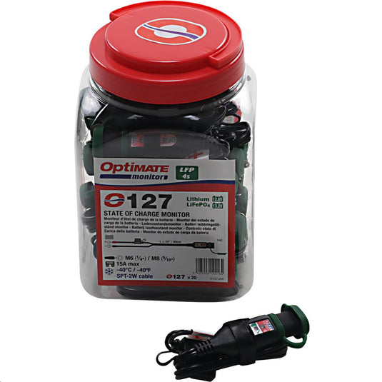 Tecmate O-127JAR Optimate Lithium Battery Status/Charge System Monitor