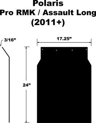 Proven Design Products SF-PRO11PB-L Snow Flap - Long