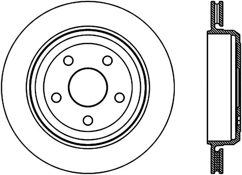 Load image into Gallery viewer, Stoptech 126.58007SR ST Slotted Sport Brake Rotors
