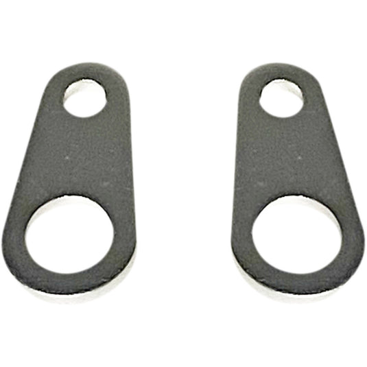 Custom Dynamics CD-MICRO-S Micro Bullet Turn Signal Mounting Straight Brackets - Silver