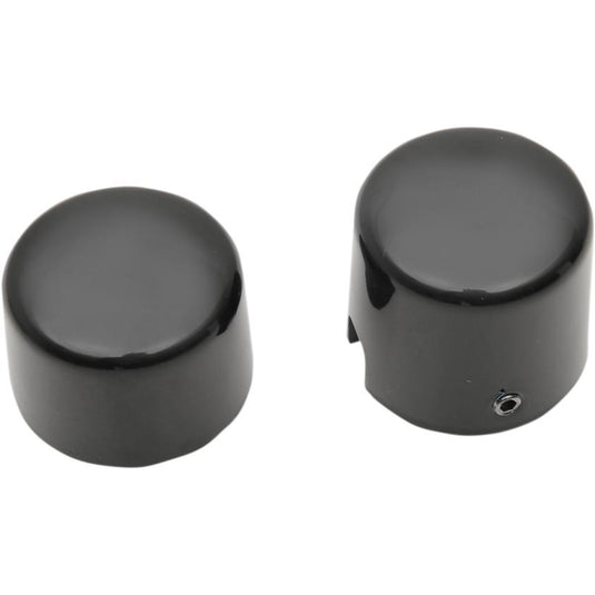 Drag Specialties 0214-1237 Rear Axle Caps - Gloss Black