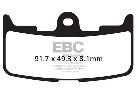 Ebc Powersports FA345HH EBC HH Sintered Brake Pads