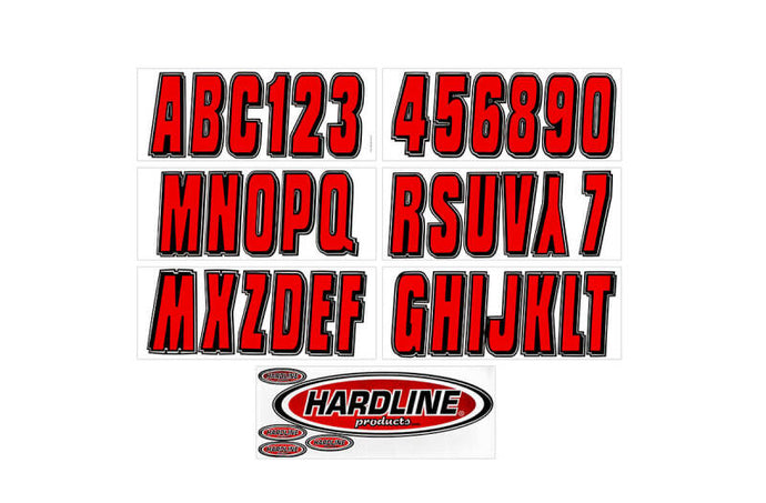 Hardline REBLK320 HRL Registration Letters