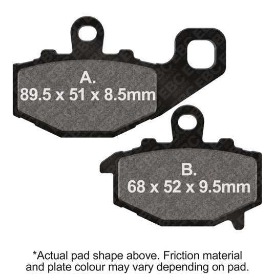 Ebc Powersports FA192V EBC Semi-Sint Vee Brake Pads