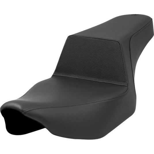 Saddlemen 823-07E-174 Extended Reach Set-Up Gripper Seat - Black - Black Stitching