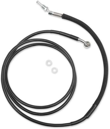 Drag Specialties 0661-0044 Black Vinyl Coated Hydraulic Clutch Line - +8in.