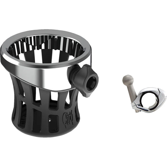 Ciro 55412 Gen 2 Drink Holder - Chrome 7/8in./1in. Handlebar Mount