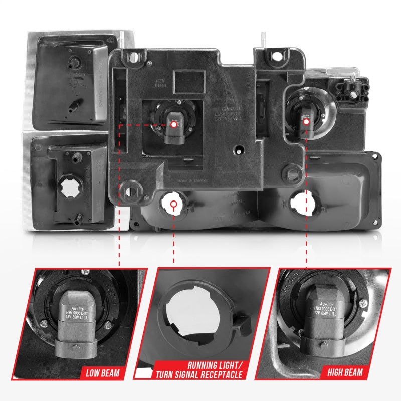 Load image into Gallery viewer, Anzo 111505 ANZ Crystal Headlights
