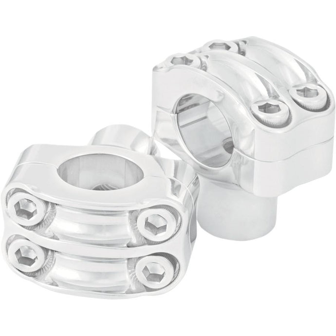 Rsd 0208-2050-CH Nostalgia Risers for 1in. Handlebars - 4-Bolt - Chrome