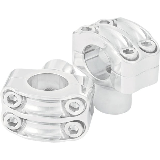 Rsd 0208-2050-CH Nostalgia Risers for 1in. Handlebars - 4-Bolt - Chrome