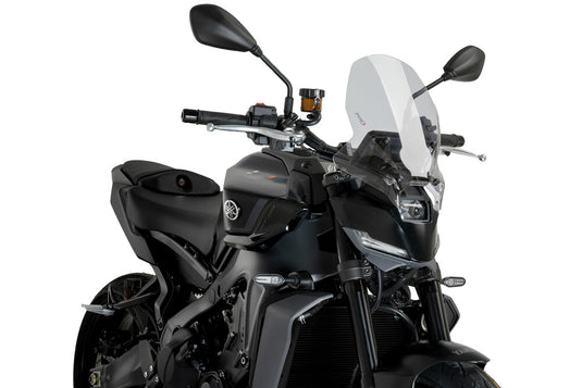 Puig 22078W Naked New Generation Touring Windscreen - Clear