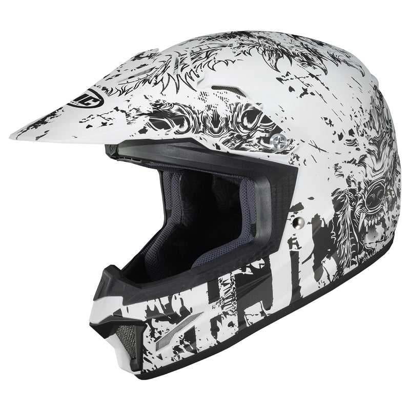 HJC CL-XY II Creeper Youth Helmet Semi-Flat White (MC-10SF) White