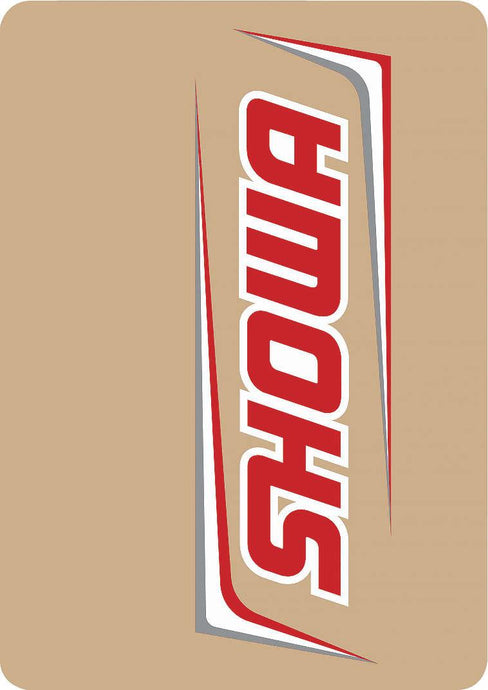 Dcor 40-80-115 Upper Forks Decal - Showa - Red/White